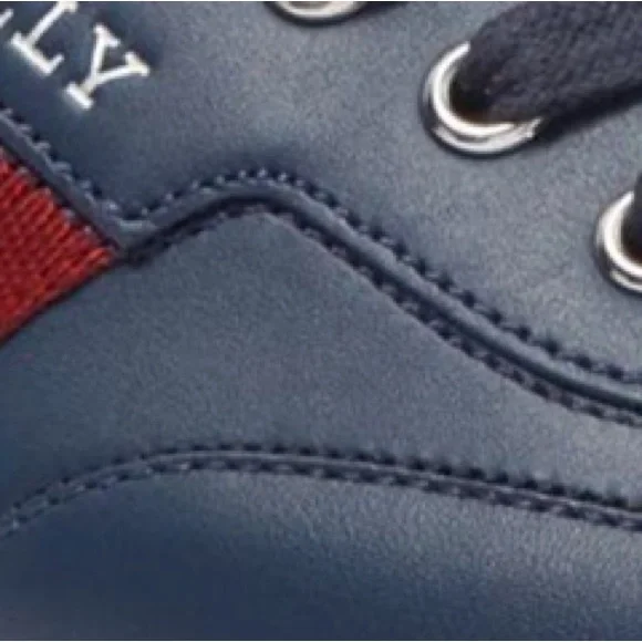 Bally Men Oriano Men'sBlue Atlantic Leather Sneaker